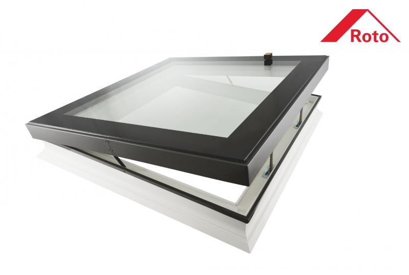 www.abito.pl Okno do dachu płaskiego OnTop Tronic otwierane elektronicznie